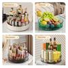 1Pc 360° Rotating Desktop Storage Spice Rack Large Capacity Condiments Organizer for Kitchen Bathroom Cosmetic Perfume Box