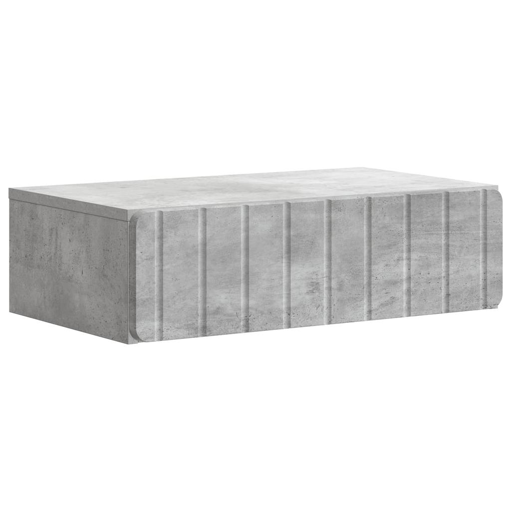 Wall Mounted Side Table Concrete Grey 59 x 34.5 x 17 cm