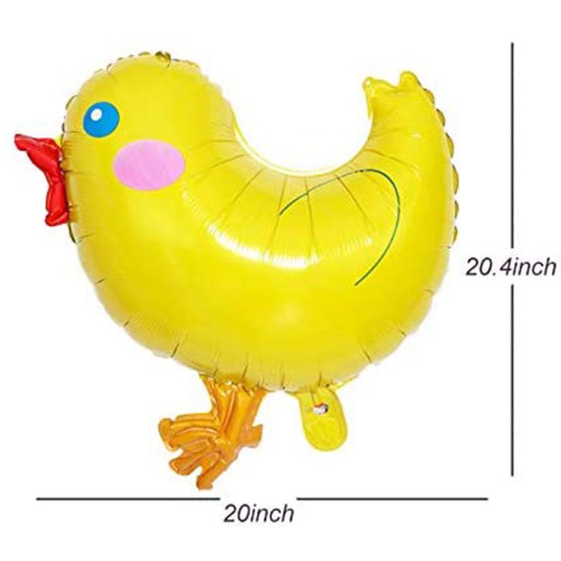 Farm Chick Foil Balloon White Goose Duck Pig Sheep Chicken Walking Animal Balloons Baby Shower Farm Theme Birthday Party Supplie As Shown