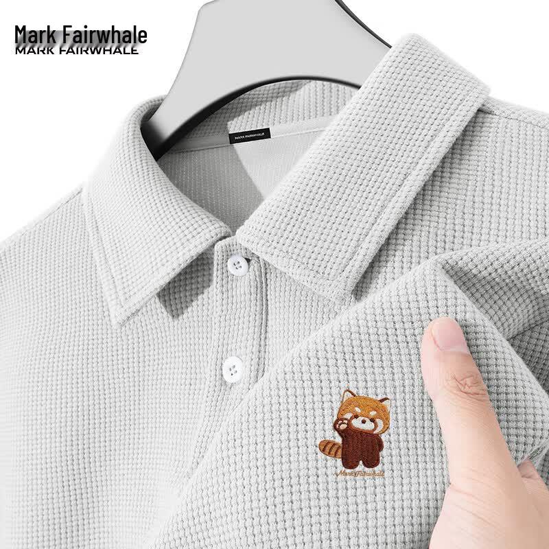 Mark Fairwhale Men s Waffle Knit Polo Shirt 3XL