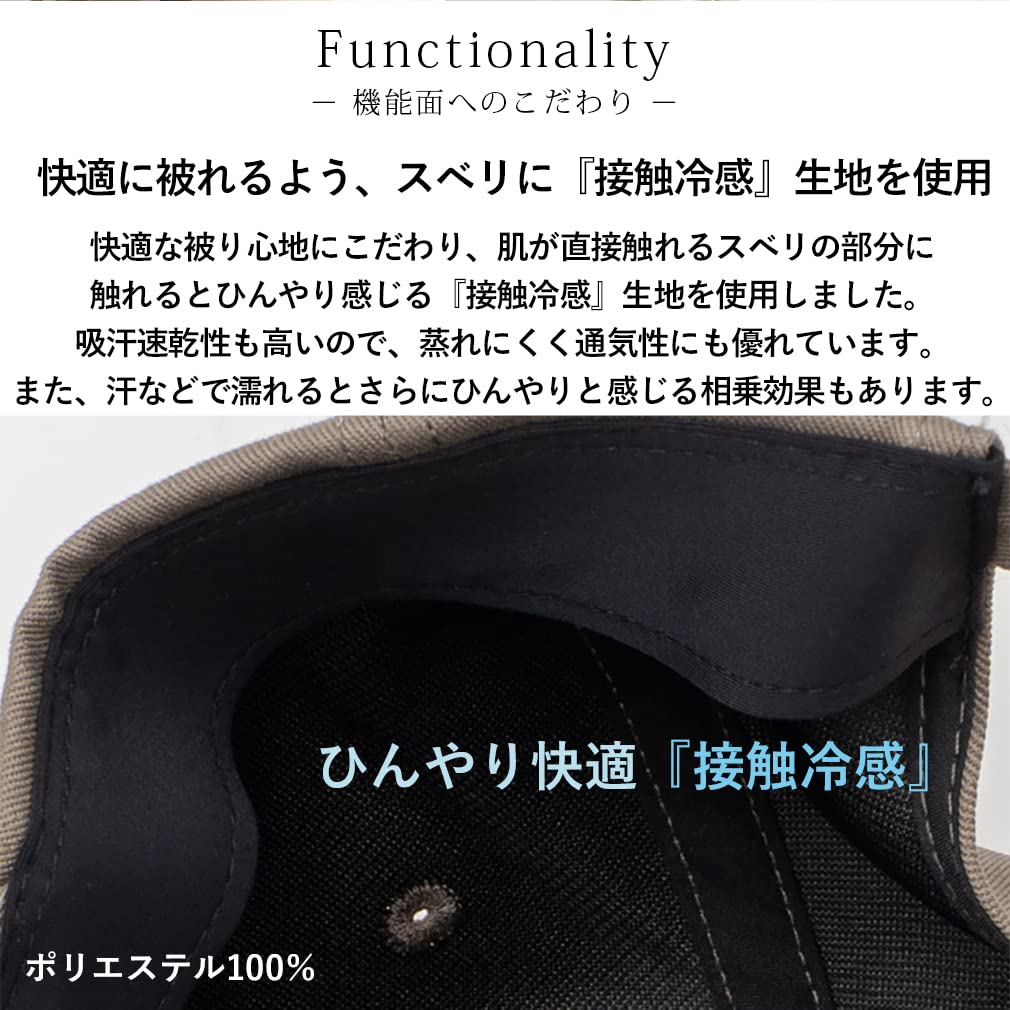 Vita Felice Baumwoll Einfache Kappe für Damen [VITAFELICE] 100% tgh-30067z (M, Schwarz)