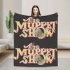 The Muppet Christmas Carol 20th Anniversary Muppet Show Flannel Blanket Novelty Throw Blankets for Home 150*125cm Bedspread