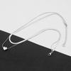 Unique Heart Pendent Necklace Double Layered Pendant Choker Stainless Steel Chain Choker Perfect for Fashionable Ladies
