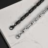 Vnox Black Round Byzantine Link Chain Bracelets, Stylish 2026 New Stainless Steel Wristband, Handmade Punk Rock Jewelry