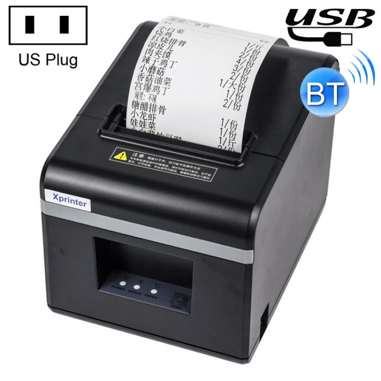 Xprinter N160II USB+Bluetooth Interface 80mm 160mm/s Automatic Thermal Receipt Printer, UK Plug