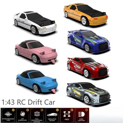 2.4G 1:43 Rc Drift Car With Gyroscope 4Wd Full Proportion Remote Control Car Jjrc C8827 Mini Racing Car Model Boy Toy Gift