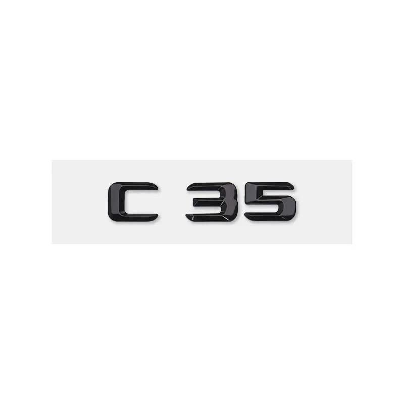 CXAFM1 C32 C35 C180 C200 C220 C230 C260 C280 C300 Logo Car Stickers for Mercedes Benz C Class Refit Rear Boot Trunk Displacement Label