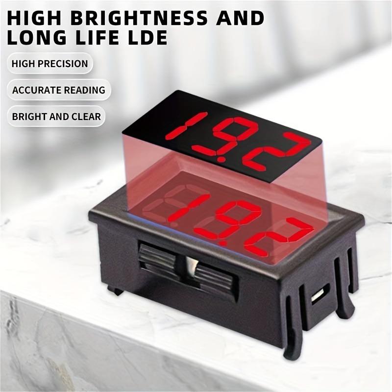 Digital Voltage Display 0.56,Two-Wire DC 4.5V-30V LED Voltmeter Display Voltage Tester Meter for Automotive & Electrical Troubleshooting