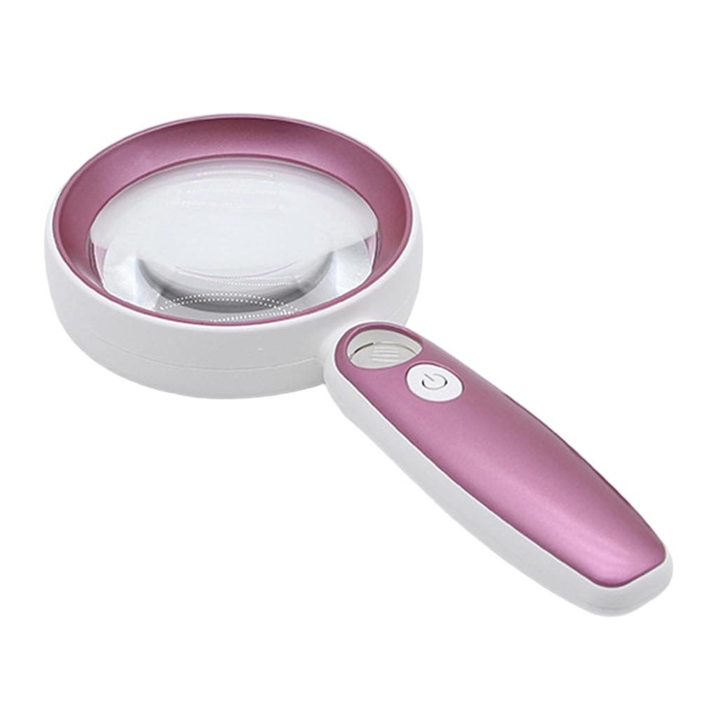 Portable Handheld Magnifier With LED Light And High Clariies Optics Lens For Antique Jewelry Inspection