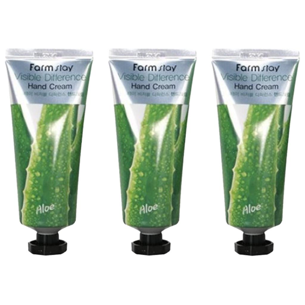 FARM STAY Visible Difference Hand Cream Aloe 100ml (3 Options)