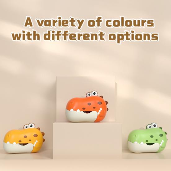 Dinosaur Bath Bubble Machine for Toddlers Automatic Bathtub Toys Bubble Maker Fun