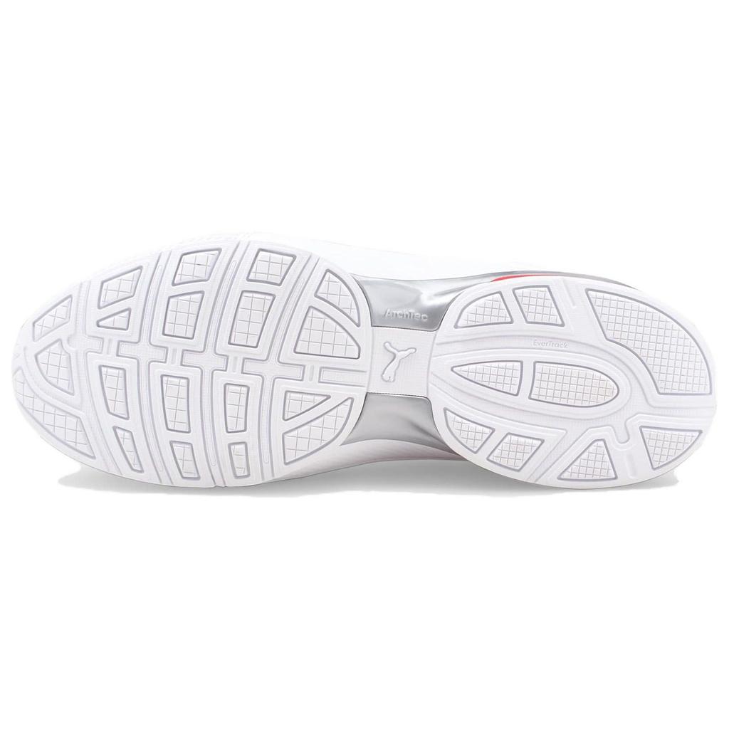 Puma Axelion Comfortable Non-Slip Low-Top Running Shoes Men Sneakers White Red 194384-08