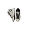 Converse 1970s Vintage Print High Top Canvas Shoes Kids Sneakers Off-White Black 372743C