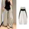 Pantaloni a pois da donna Larghi Casual Estivi Primaverili Pantaloni Leggeri a Gamba Larga Pantaloni Completi Coreani Pantaloni