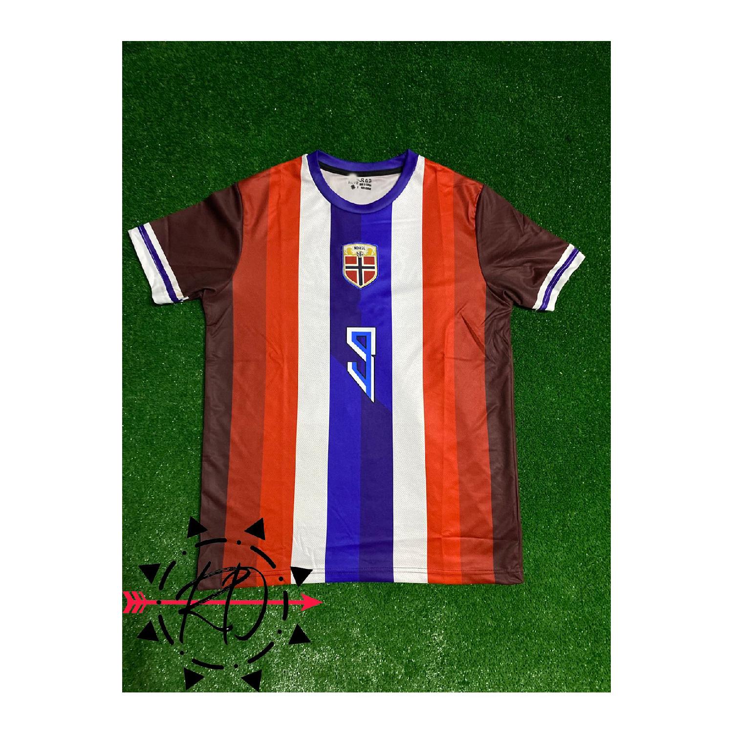 

Эрлинг Хааланд 9 Норвегия 2024/25 Джерси нового сезона S красный