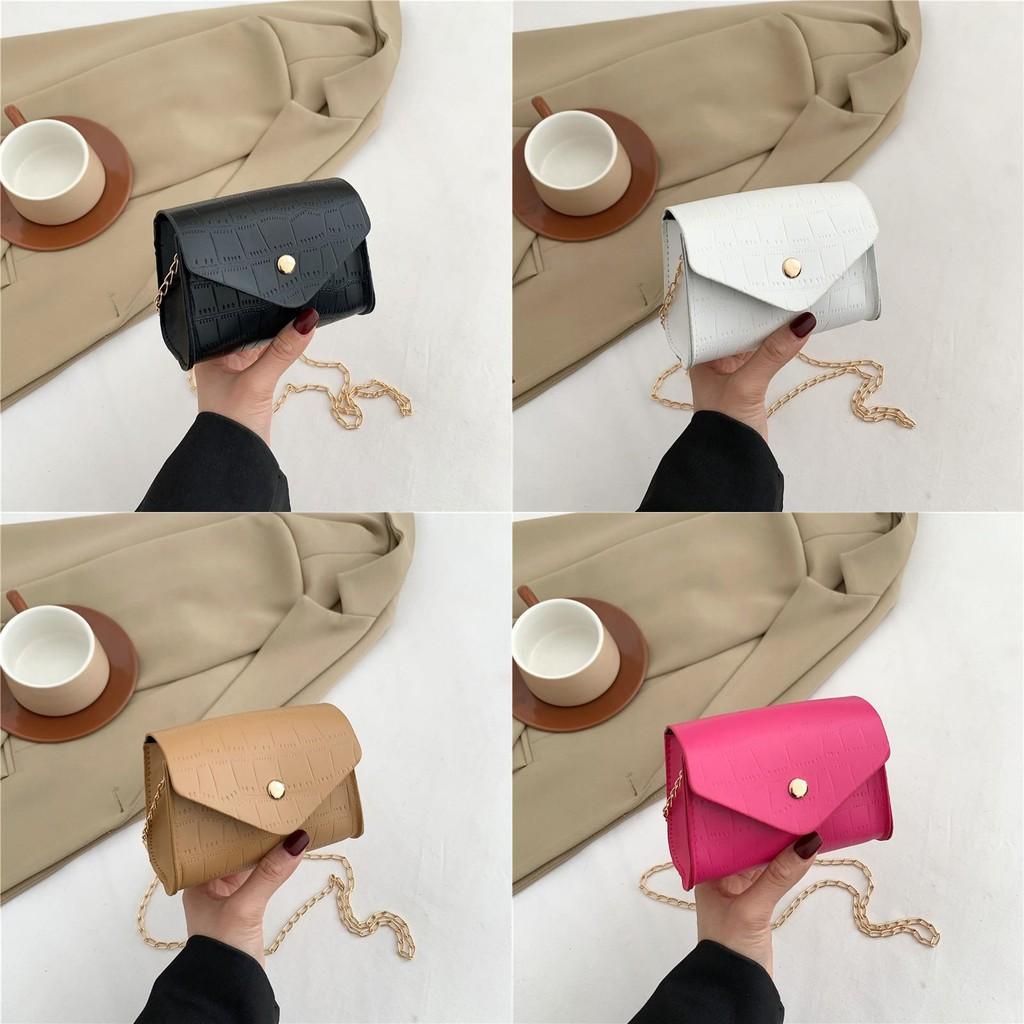 Fashionable Casual Shoulder Bag Stylish Crossbody Handbag With Chain For Women In Black White And Pink