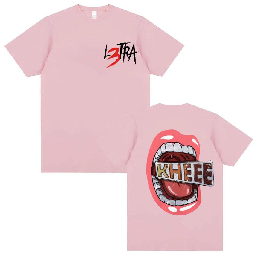 Singer Luar La L Music Album L3TRA T Shirts Men Women Clothing Hip Hop Fashion Tshirt Male Casual Crewneck Short Sleeve T Shirt
