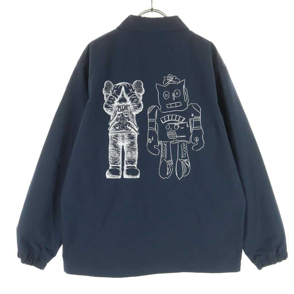 Beauty Products UNIQLO KAWS + WARHOL Collaboration Back Print Long Sleeve Coach Jacket Men's Used