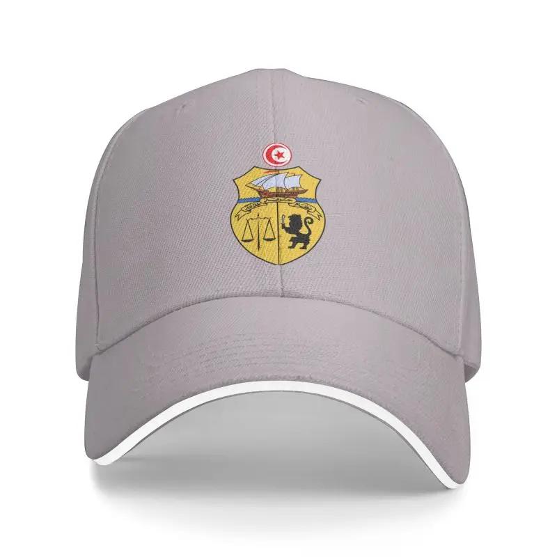Custom Coat Of Arms Of Tunisia Baseball Cap Women Men Adjustable Dad Hat Sun Protection