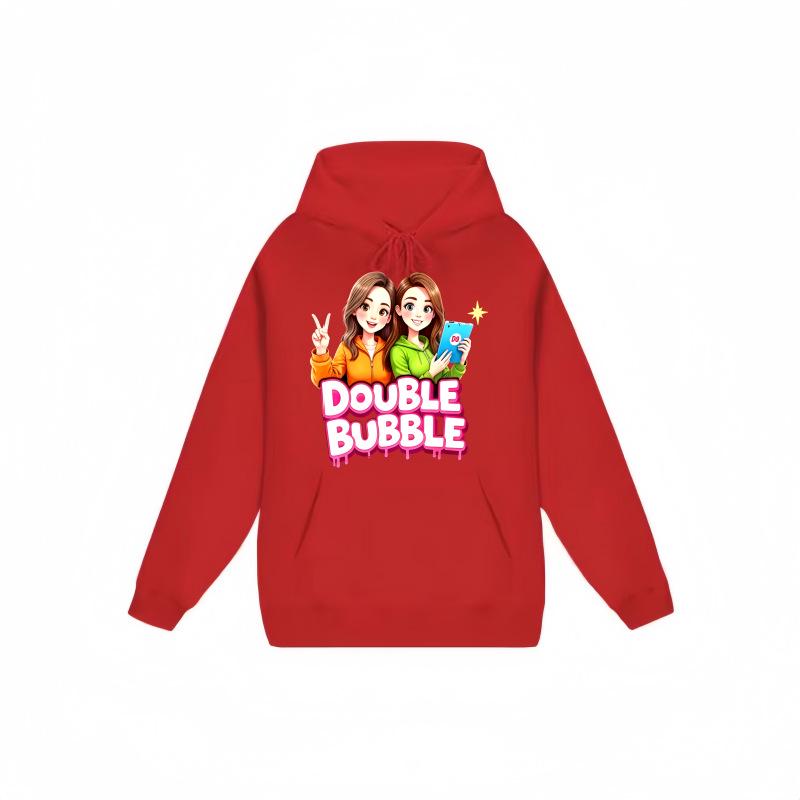 Cartoon Bobu Girly Heart 2026 Kids Fleece Hoodie - European & American Autumn/Winter Collection 130 cm