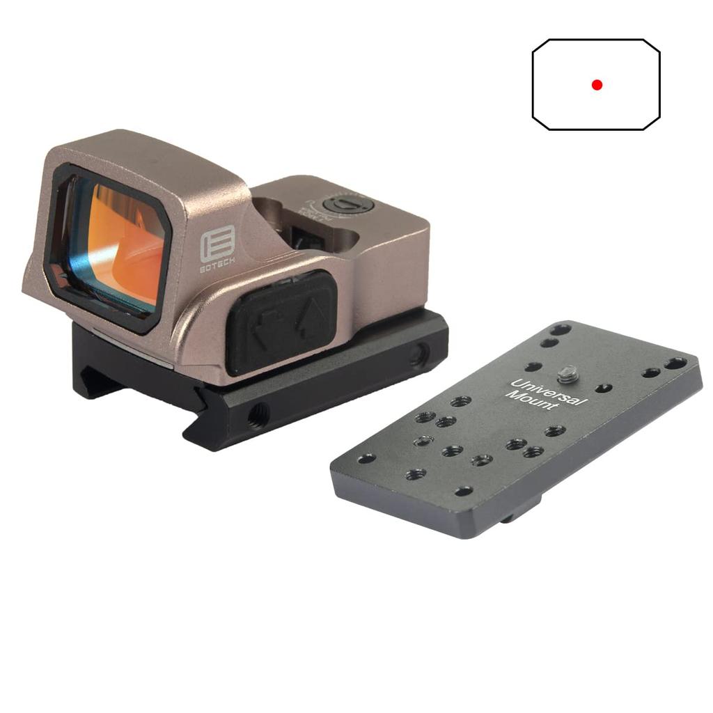 ZZ ET EFLX Type Replica Mini Red Dot Sight with 20mm Rail and Universal Mount for Glock (DE)