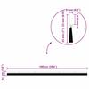 Snap on Door Brush Seals 2 pcs Silver 100 cm
