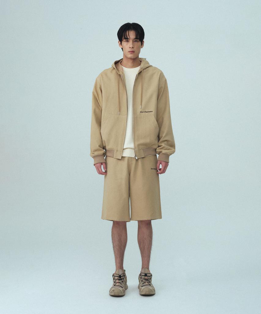 REST&RECREATION Cotton Bermuda Shorts - Beige