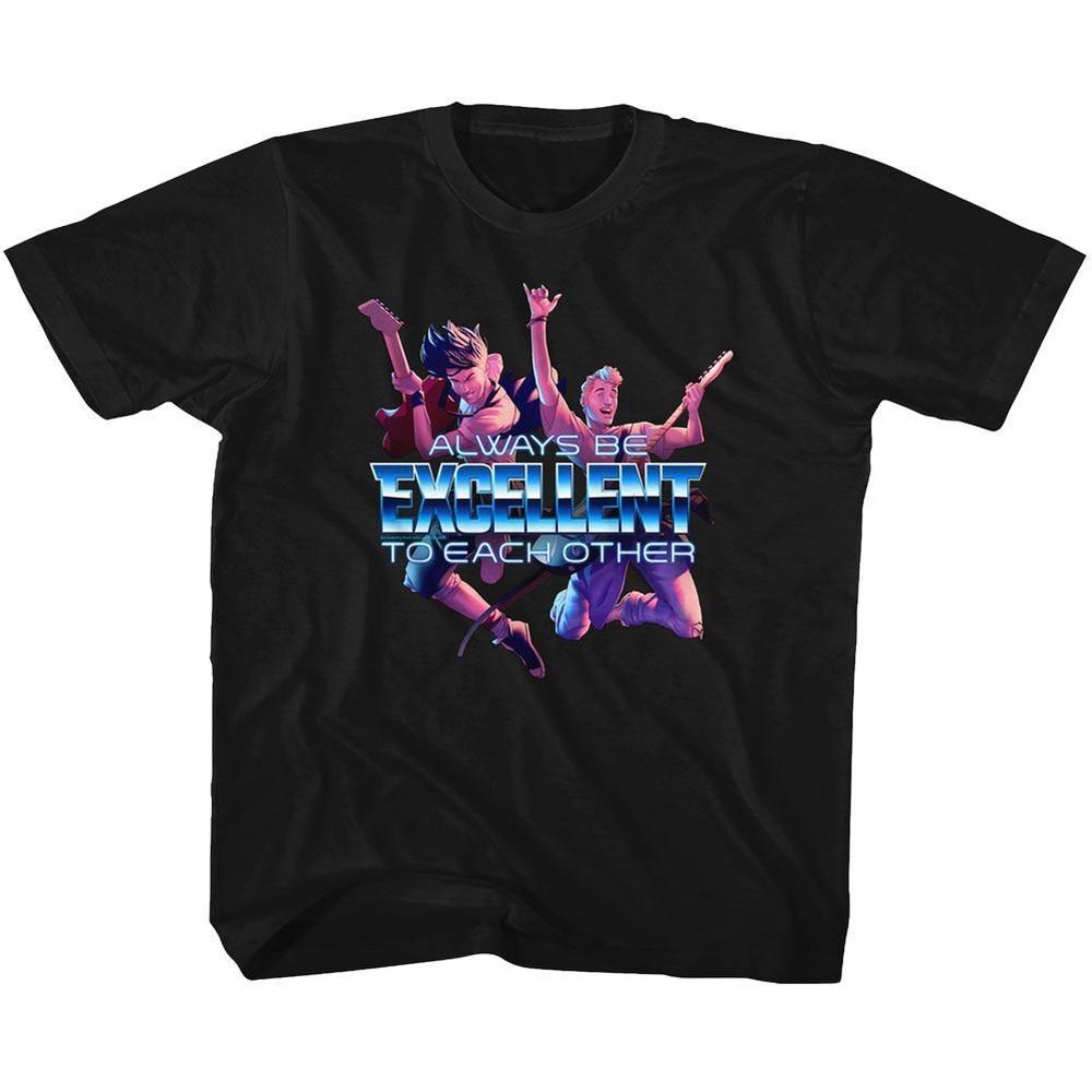Kids Bill And Ted Always Excellent Movie Shirt L