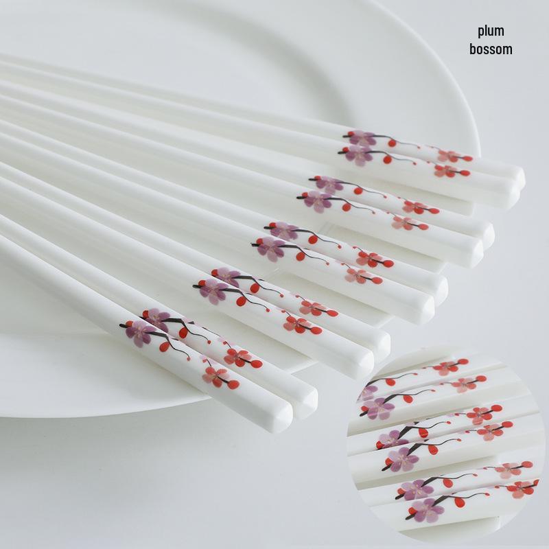 High-Temperature Resistant Ceramic Chopsticks - Mold-Proof & Easy to Clean, Chinese Style