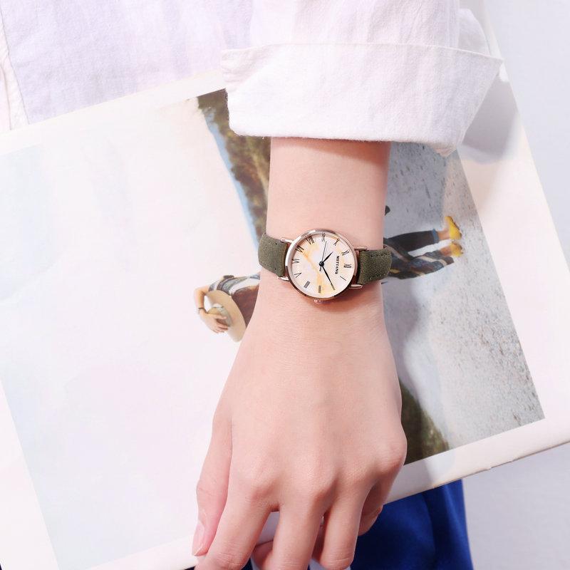 Retro Style Simple Temperament Women'S Watch Girlfriend Girl Student Casual Fashion Trend Versatile Quartz Watch