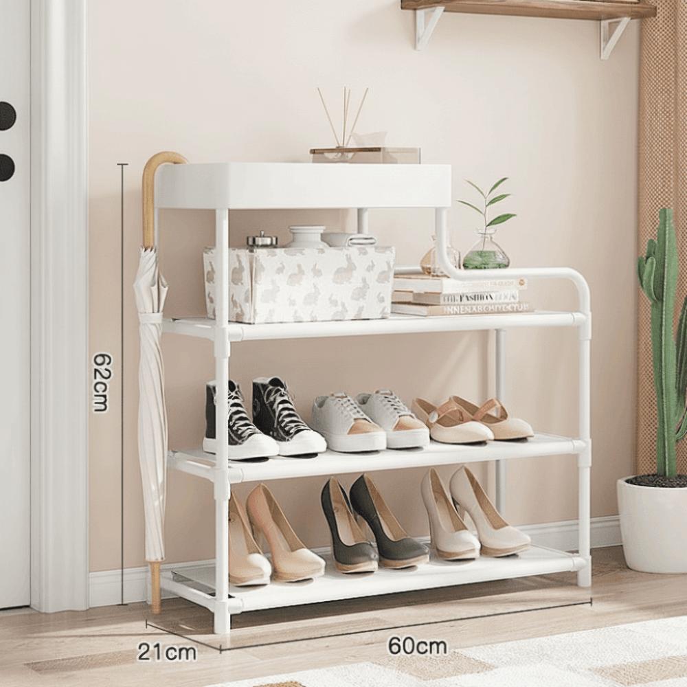 Multi-Layer Shoe Storage Racks Easy To Assemble Storage Cabinet New Shoe Rack  Entryway White-4 Layers