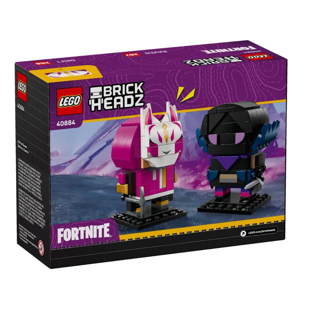 LEGO Fortnite BrickHeadz Figure Drift & Raven 40884