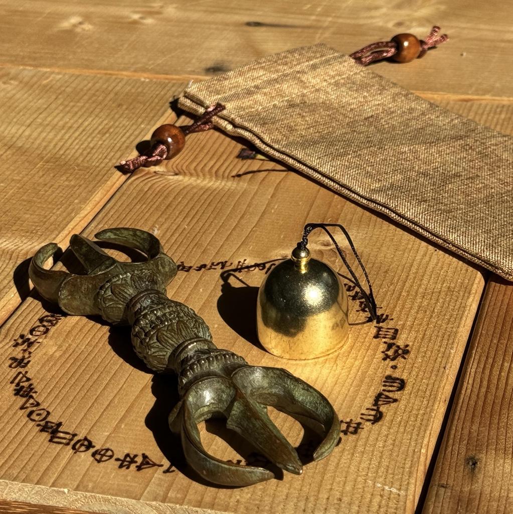 Sankosho (Three-pronged Vajra) - Buddhist Meditation Bell, Self-Defense, Sacred Item, Purification, Protection from Misfortune [Parallel Import]