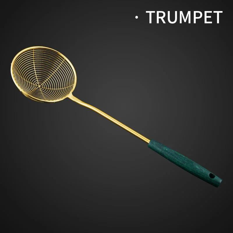 

304 stainless steel household Lo mian dumplings strainer hot pot fried sieve kitchen strainer