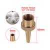 Adjustable Brass Straight Jet Fountain Nozzle 1/2" 3/4" 1" 1.5" Universal Sprinkler Garden Yard Landscape Water Column Ornaments