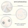 4Pcs Bathroom Shower Curtain Set Butterfly   Bathroom Curtain With 12 Hooks Non Slip Rugs Toilet Cover Mat Bathroom Partition