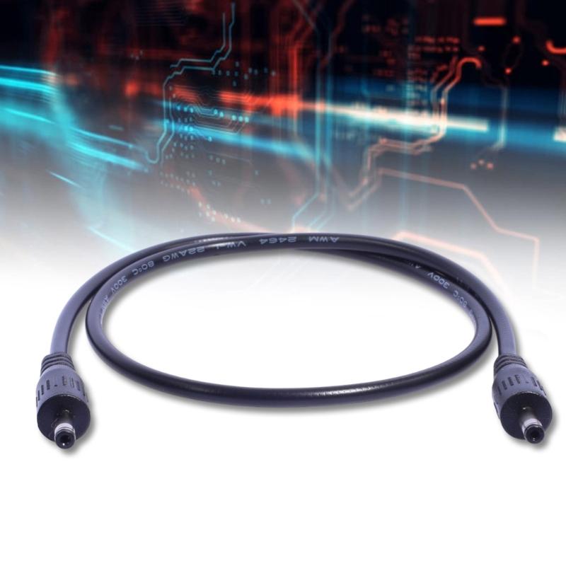 Universal 3.5x1.35mm Male To Male Power Cable 22AWG Copper Wire for Routers, Speakers, Led Lights, Fans, And More