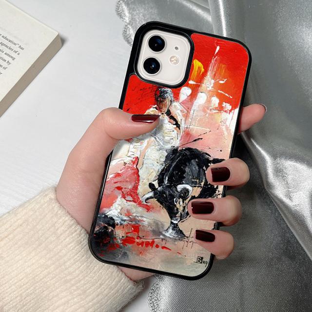 Bullfight Bull Fight Phone Case for iPhone 16 15 14 12 13 mini PLUS X XS XR 11 PRO MAX Back Cover Fundas