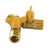 3 Way Shut Off Ball Valve 1/2" Hose Barb 2 Switch Brass Y Shaped Valve
