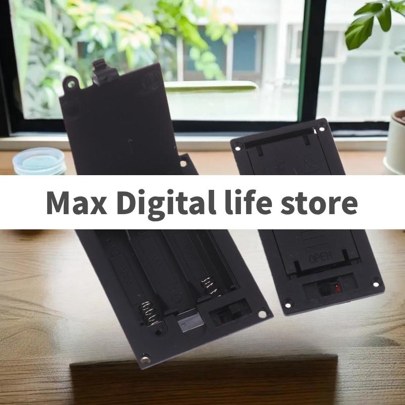 1/3Pcs Batteries Shell Plastic 2x3x AAA Rectangular Embedded Battery Holder Storage Box Case With Switch Cover