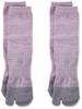 Gunze WASHIITO Washi Soft Elastic Separate Set of Same Pale Sizes Socks, Yarn, Cuff, Knit, Two-Pair Color, Laventa, 25-27