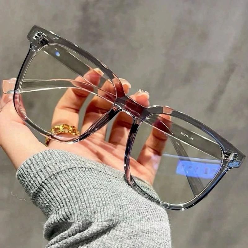 Transparent Frame Anti Blue Light Blocking Glasses Reduce Eye Fatigue Classic Computer Eyewear for Men Women Home Use