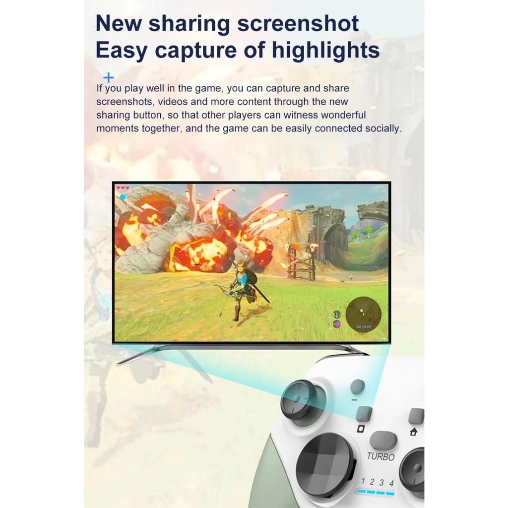 S01 Bluetooth-Compatible Game Controller Wireless Gamepad Met Motor 6-Axis Nintendo Switch Android Pc