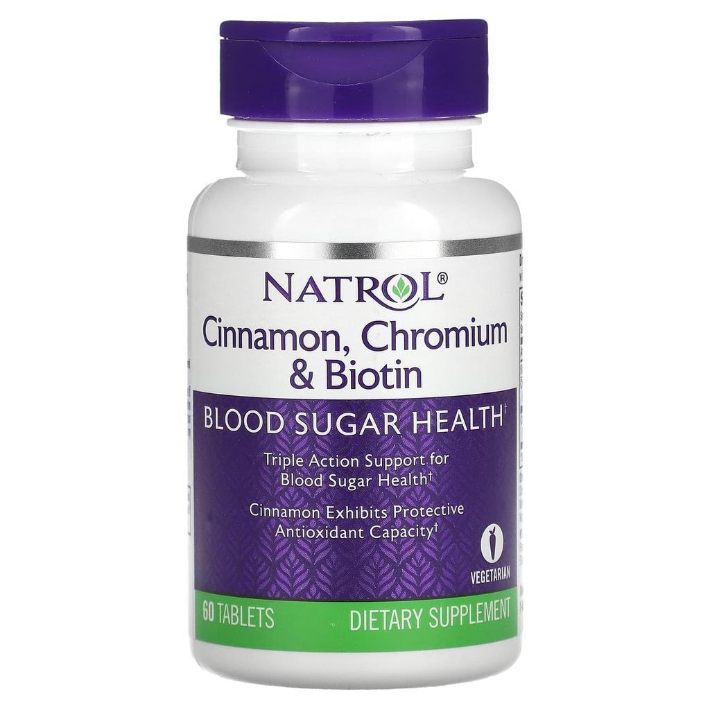 Cinnamon, Chromium & Biotin, 60 Tablets