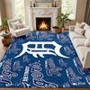 Detroit Tigers Carpet Door Mat for Living Room or Bedroom Protective Mat Under Chair Office Decoration Christmas Gift Birthday Present