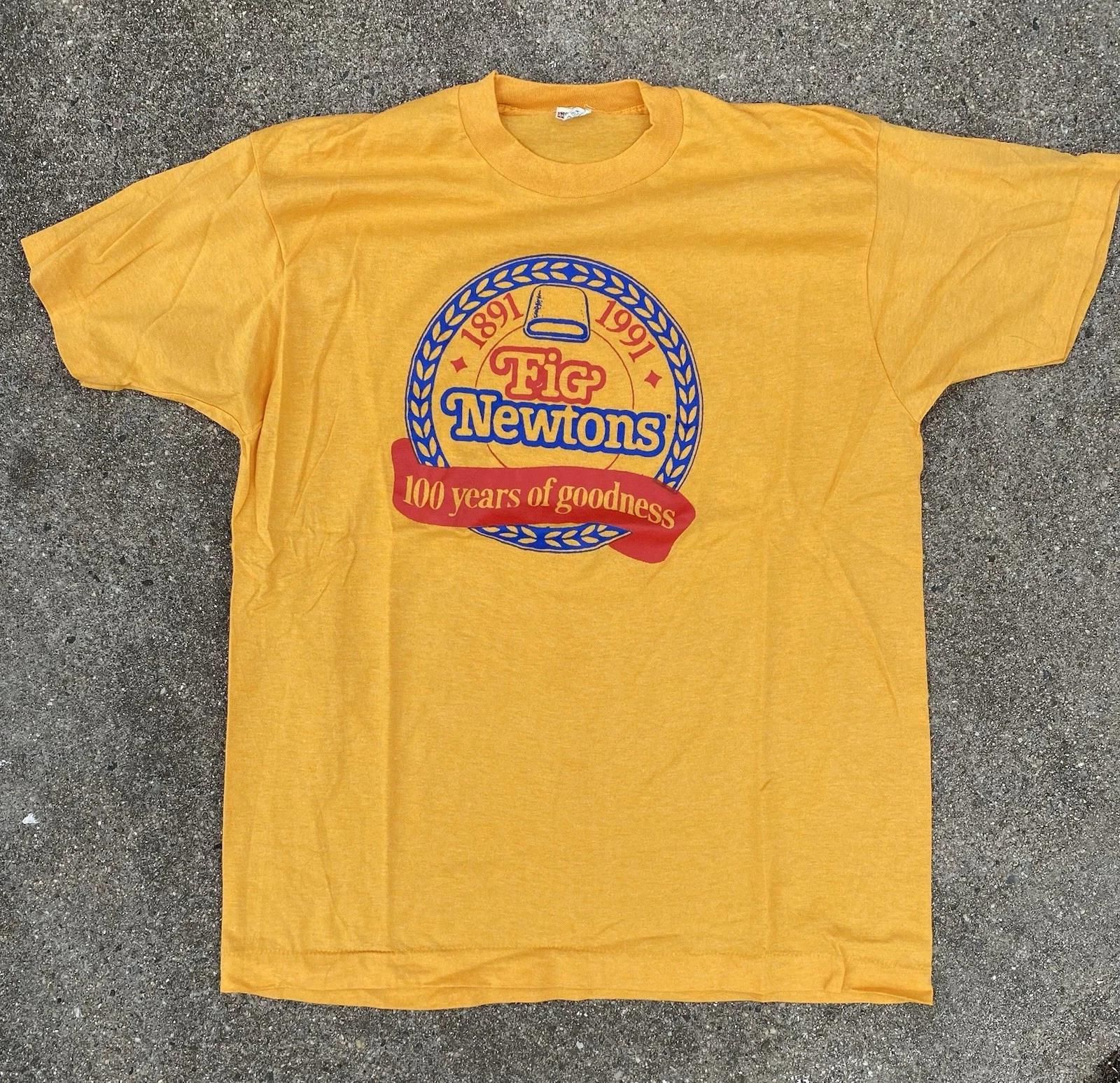 

Vintage Fig Newton Snack Tee 100 Year Anniversary Screen Stars Single Stitch XL 100