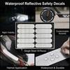 10pcs Reflective Stickers High-Visibility Safety Decals Waterproof Self Adhesive Stickers for Electric Bike Bicycle Motorcycle
