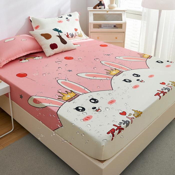 

Полиэфирное волокно 360° водонепроницаемая мультяшная простыня (нет наволочки) Наматрасник с резинкой по периметру Only Pillowcase