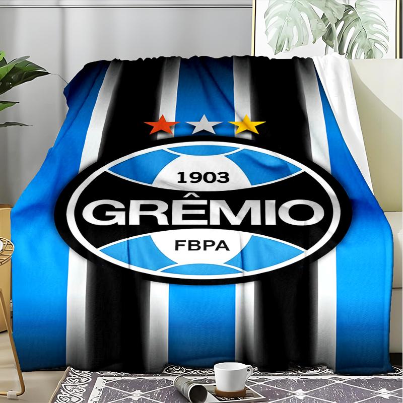 1PC Grêmio FBPA Printed Soft Flannel Blanket Throw for Adult Bedroom Living Room Sofa Camping Travel Fan Gifts Christmas Gifts