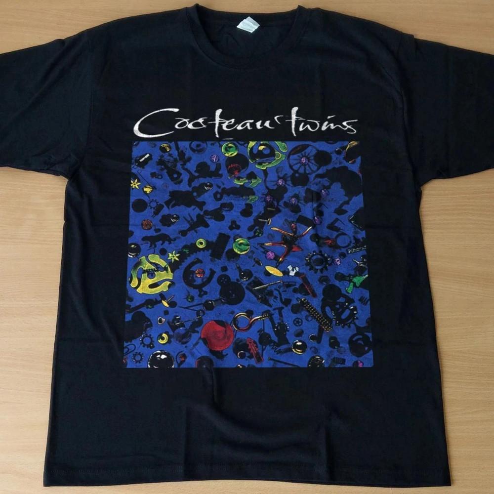 Винтаж Cocteau Twins Группа Four Calendar Cafe Черный S-5XL Футболка SN444 Унисекс Футболка XL